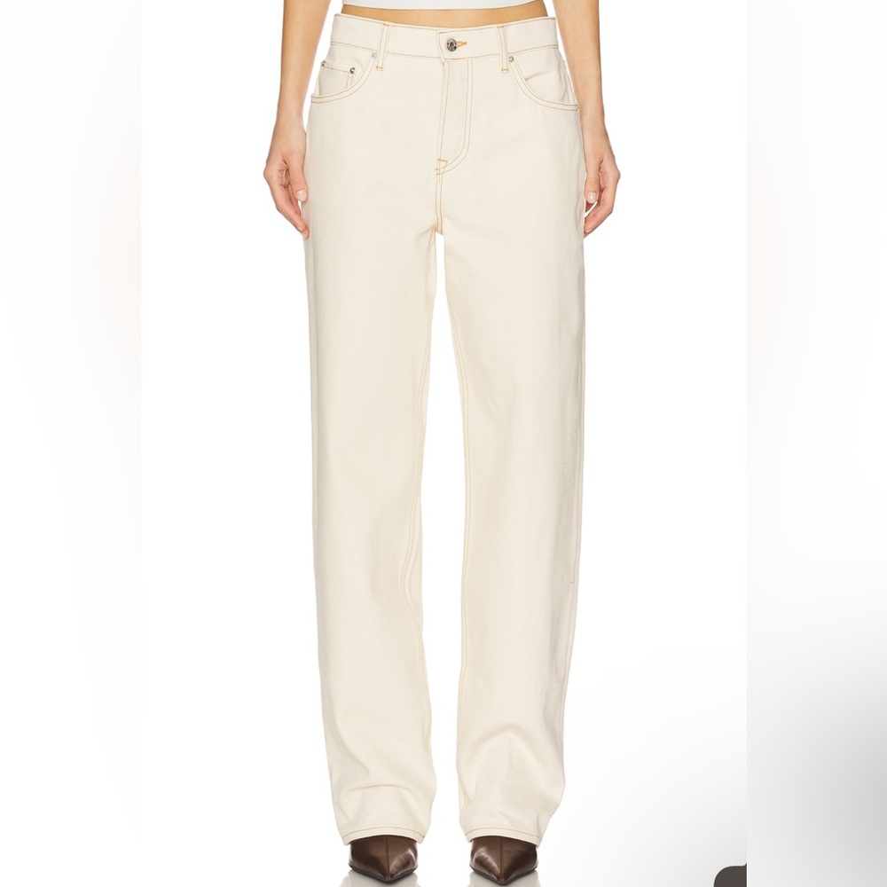 GRLFRND Boyfriend Jeans in Cream